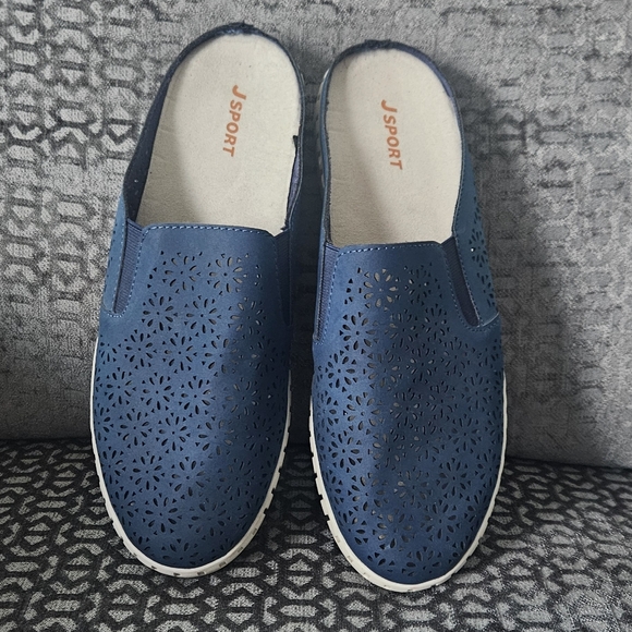 J Sport Shoes - Women's Navy Slip-On Loafers